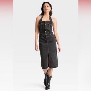 Brand new with tags universal thread target halter jean dress cowgirl 0